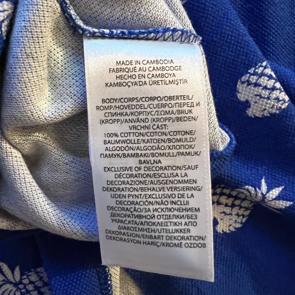Ralph Lauren Polo Pineapple Blue Size Large - Picture 3 of 5